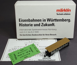 Märklin 8700.1995 Z MINICLUB Personenwagen Spielwarenmesse Nürnberg 1995, OVP