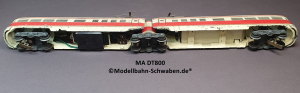 Märklin DT 800 H0 Doppeltriebwagen Zweiteiliges Guss-Gehäuse, Version 1950, OVP