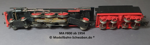 Märklin F 800 H0 Schlepptender Dampflok Version ab ca. 1954