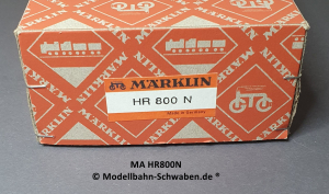 Märklin HR 800 N H0 Schlepptender Dampflok Version ca ab 1947