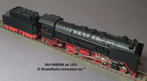Märklin HR 800 N H0 Schlepptender Dampflok Version ca ab 1951