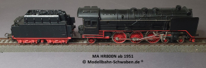 Märklin HR 800 N H0 Schlepptender Dampflok Version ca ab 1951