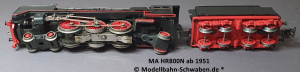 Märklin HR 800 N H0 Schlepptender Dampflok Version ca ab 1951