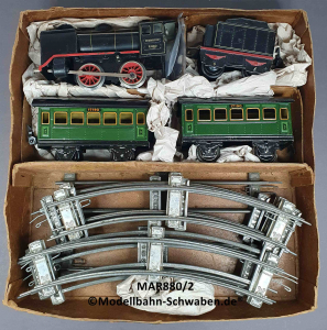 Märklin R880/2 Spur 0, Uhrwerk Personenzug Set, OVP