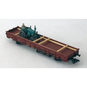 Märklin x0001 H0 Niederbordwagen mit einem Lanz Traktor