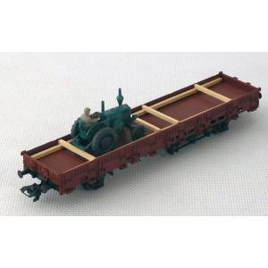 Märklin x0001 H0 Niederbordwagen mit einem Lanz Traktor