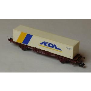 Minitrix 11416-05 N Containertragwagen KDL, DB, EVP