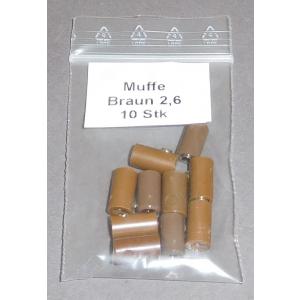 MUBN 2,6 mm Muffe, Braun