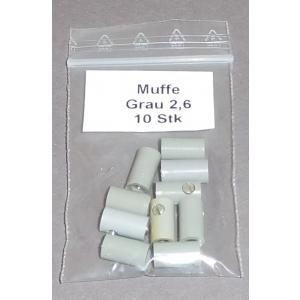 MUGR 2,6 mm Muffe, Grau