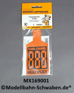 Multiplex 169001 Frequenzwimpel 35 MHz, orange, OVP