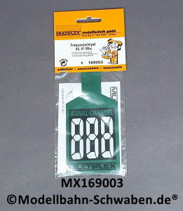 Multiplex 169003 Frequenzwimpel 40,41 MHz, grün, OVP