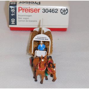 Preiser 30462 H0 1:87 Brauereiwagen Landwehr Bier OVP