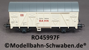 Roco 45997 H0 gedeckter Güterwagen, Gkks 204, Güter fahren Bahn, DB