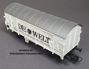 Roco 46014-02 H0 Ged. Güterwagen Die Welt, DB, OVP