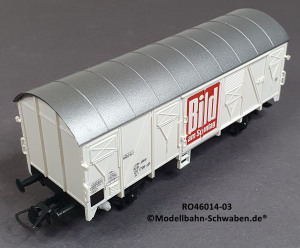 Roco 46014-03 H0 Ged. Güterwagen Bild am Sonntag, DB, OVP