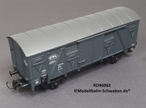 Roco 46062 H0 Gedeckter Güterwagen, grau, CFL, OVP