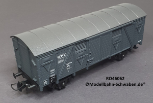 Roco 46062 H0 Gedeckter Güterwagen, grau, CFL, OVP