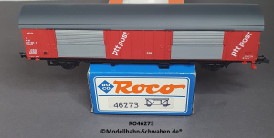 Roco 46273 H0 Ged. Güterwagen ptt post, NS, OVP