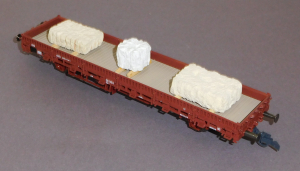 Roco 46306 H0 Rungenwagen bel.m.Steinblöcken, 333 2 120-1, DB, OVP