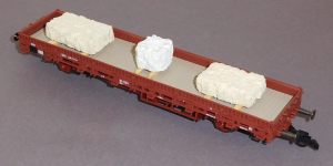 Roco 46306 H0 Rungenwagen bel.m.Steinblöcken, 333 2 120-1, DB, OVP