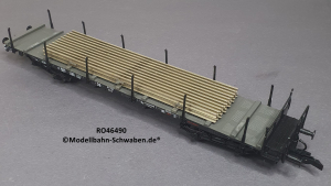 Roco 46490 H0 Flachwagen mit Schienenprofilen, DB, OVP