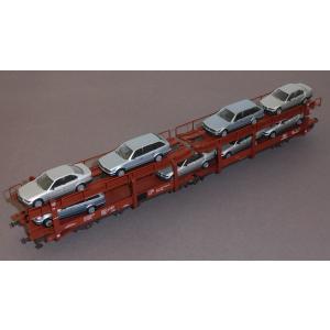 Roco 47462 H0 Autotransportwagen bel. mit 8 BMW, DB, OVP