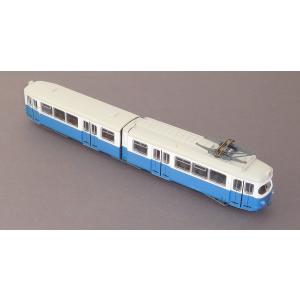 Roco 52582 H0 Straßenbahn, Gelenktriebwagen 6-achsig, blau/weiss, DSS, OVP