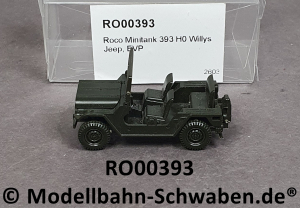 Roco Minitank 393 H0 Willys Jeep, Fertigmodell, EVP