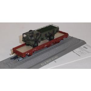 Roco Minitank 854 H0 Rungenwagen bel. mit MAN 451, BW, DB, OVP