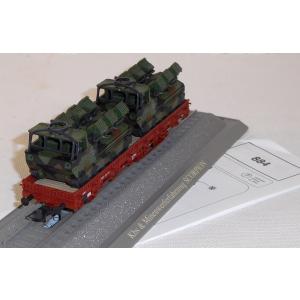 Roco Minitank 884 H0 Rungenwagen bel. mit 2 Scorpion Minenwerfern, BW, DB, OVP