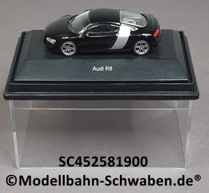 Schuco 452581900 H0 AUDI R8, matt-schwarz, concept, BOX