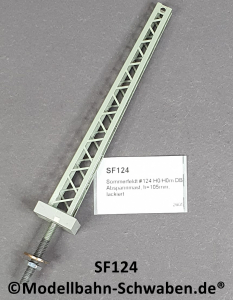 Sommerfeldt #124 H0/H0m DB Abspannmast, h=105mm, lackiert