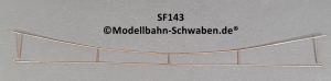 Sommerfeldt #143 H0/H0m DB Fahrdraht, verkupfert, 0,7 x 229mm