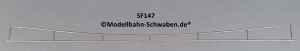 Sommerfeldt #147 H0/H0m DB Fahrdraht, verkupfert, 0,7 x 360mm