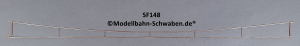 Sommerfeldt #148 H0/H0m DB Fahrdraht, verkupfert, 0,7 x 375mm