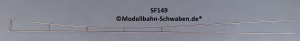 Sommerfeldt #149 H0/H0m DB Fahrdraht, verkupfert, 0,7 x 455mm, eins. offen