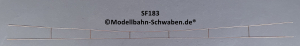 Sommerfeldt #183 H0/H0m DB Fahrdraht, verkupfert, 0,5 x 380mm, beids. offen