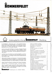 Sommerfeldt Anleitung Nr. 2 Ausgbe 1982, Format A5 Quer
