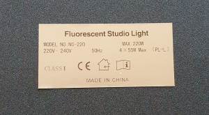 Tageslicht Flächenleuchte NG-220 Studio/Video light m. Stoffdiffusor