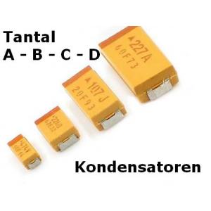 Tantal Kondensator SMD 10V 22µF BF A