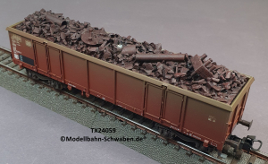 Trix 24059 H0 offener Güterwagen bel. m. Kühlschrott, DB, OVP