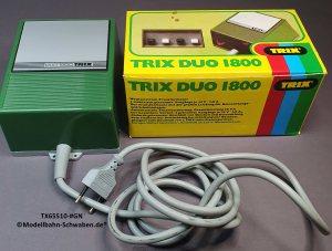 Trix 65510 Trafo DUO 1800, Licht-Trafo 2 x 14VAC/1,8A