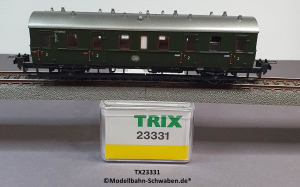 Trix Express 23331 H0 Abteilwagen 2.Kl., DB, OVP