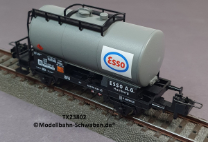 Trix Express 23802 H0 Kesselwagen Esso 2-achs, DB, OVP