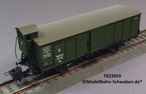 Trix Express 23959 H0 Gedeckter Güterwagen m.BrH., K.Bay.Sts.B. OVP