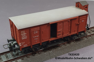 Trix Express 33420 H0 Gedeckter Güterwagen mit Brh. BN 11851, DB, OVP