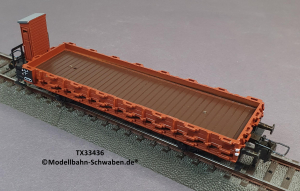 Trix Express 33436 H0 Rungenwagen mit Bremserhaus, DB, OVP