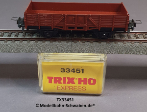 Trix Express 33451 H0 Niederbordwagen Omm, DB, OVP