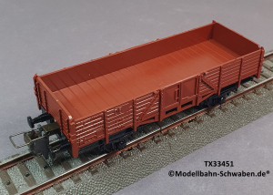 Trix Express 33451 H0 Niederbordwagen Omm, DB, OVP