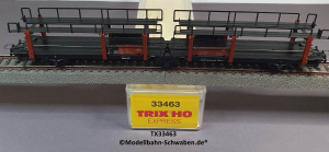 Trix Express 33463 H0 Autotransportwagen, unbeladen, DB, OVP